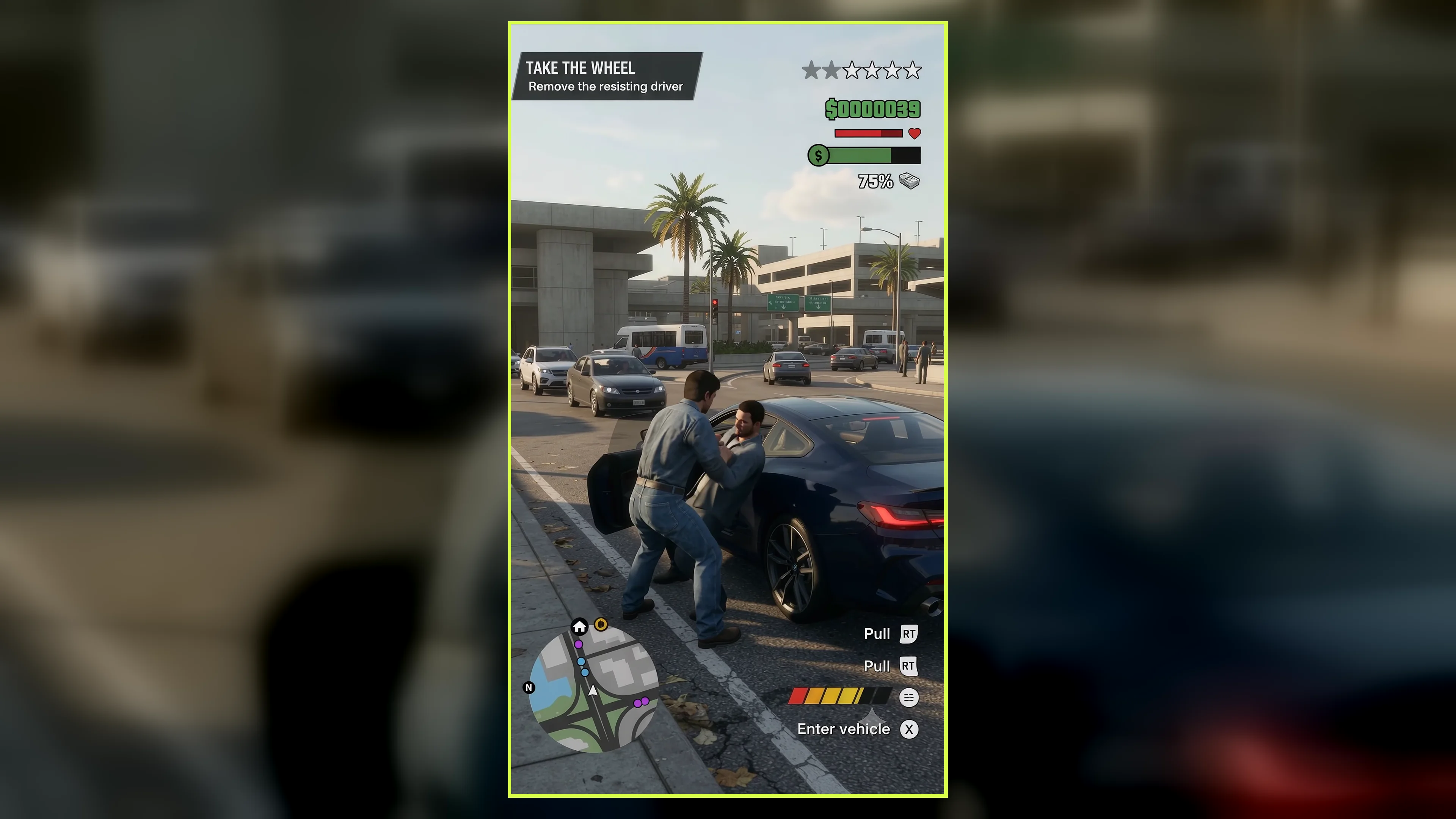 AI-generated airport action gameplay frame